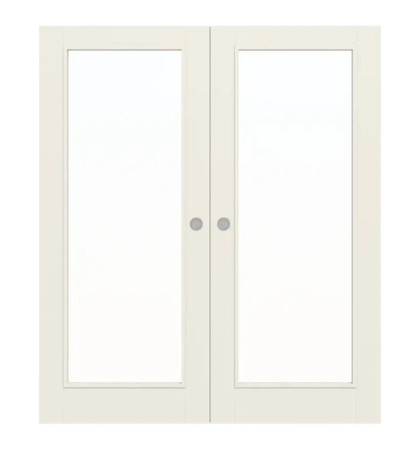 WESTAG dwuskrzydłowe drzwi przesuwne bretania Typ 3004 biały lakier z przeszkleniem