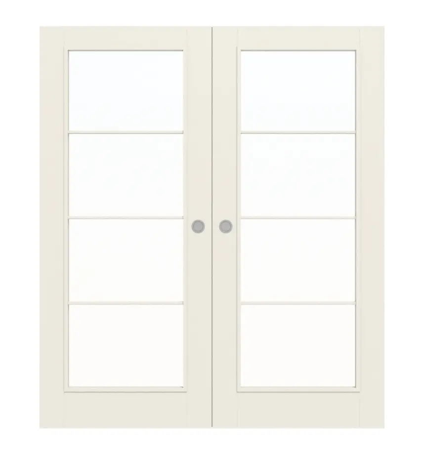 WESTAG dwuskrzydłowe drzwi przesuwne bretania Typ 3004 biały lakier z przeszkleniem szpros 20