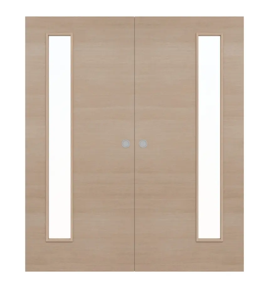 WESTAG drzwi dwuskrzydłowe białe przesuwne Pine Light Cross Pic 11 PortaLit CPL z przeszkleniem LA-1B