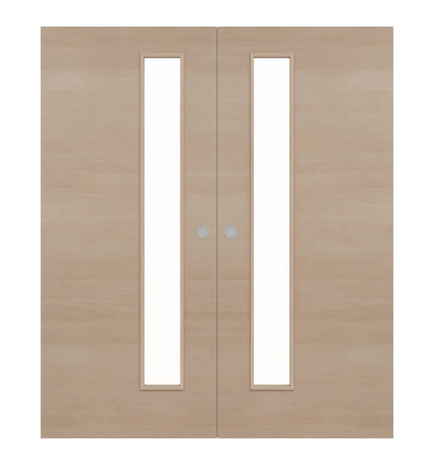 WESTAG drzwi dwuskrzydłowe białe przesuwne Pine Light Cross Pic 11 PortaLit CPL z przeszkleniem LA-1D