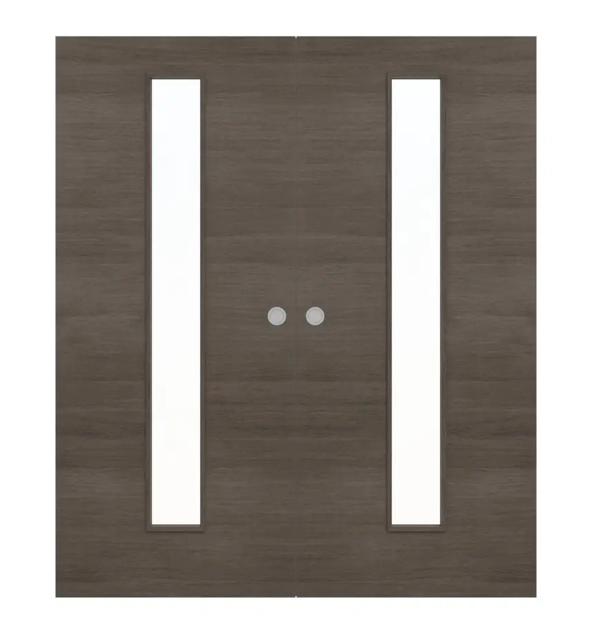 WESTAG drzwi dwuskrzydłowe białe przesuwne Pinia Szara Krzyżowa PiC 44 PortaLit CPL z przeszkleniem LA-1