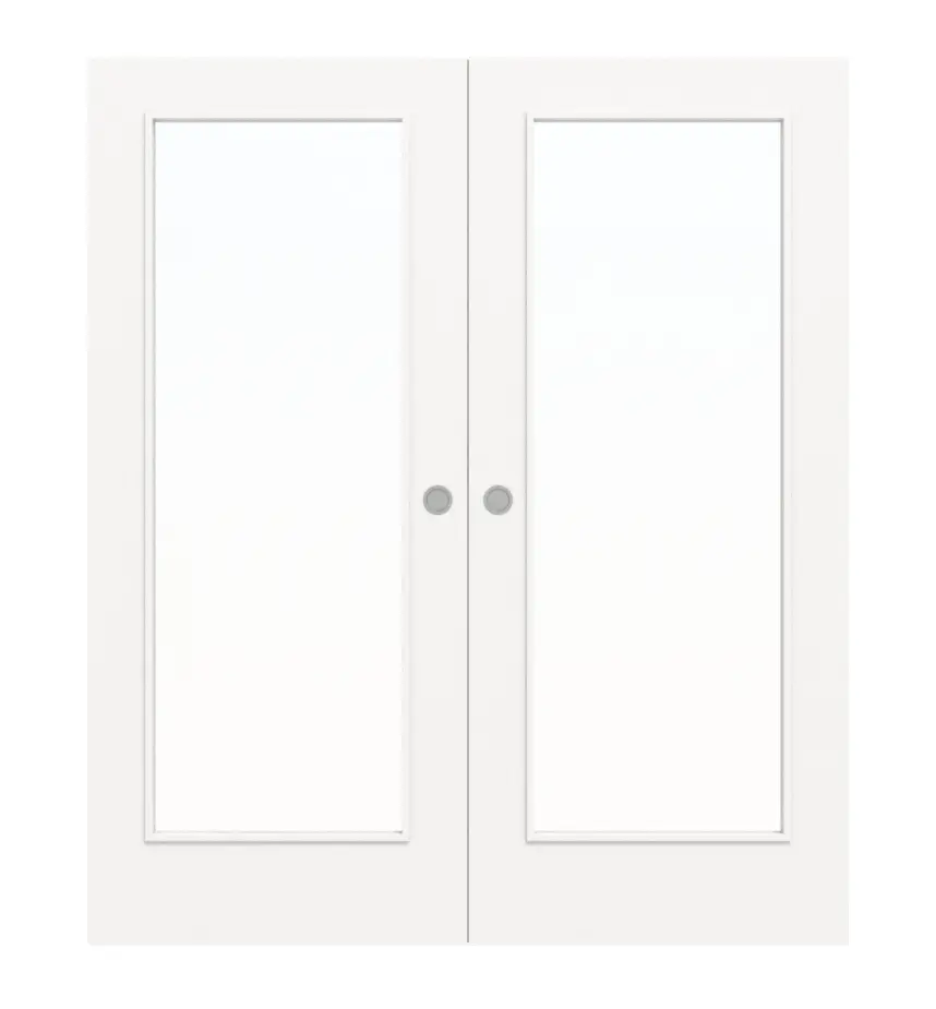 WESTAG drzwi dwuskrzydłowe przesuwne białe arctic biały A 222 RAL 9016 PortaLit CPL z przeszkleniem LA-1000