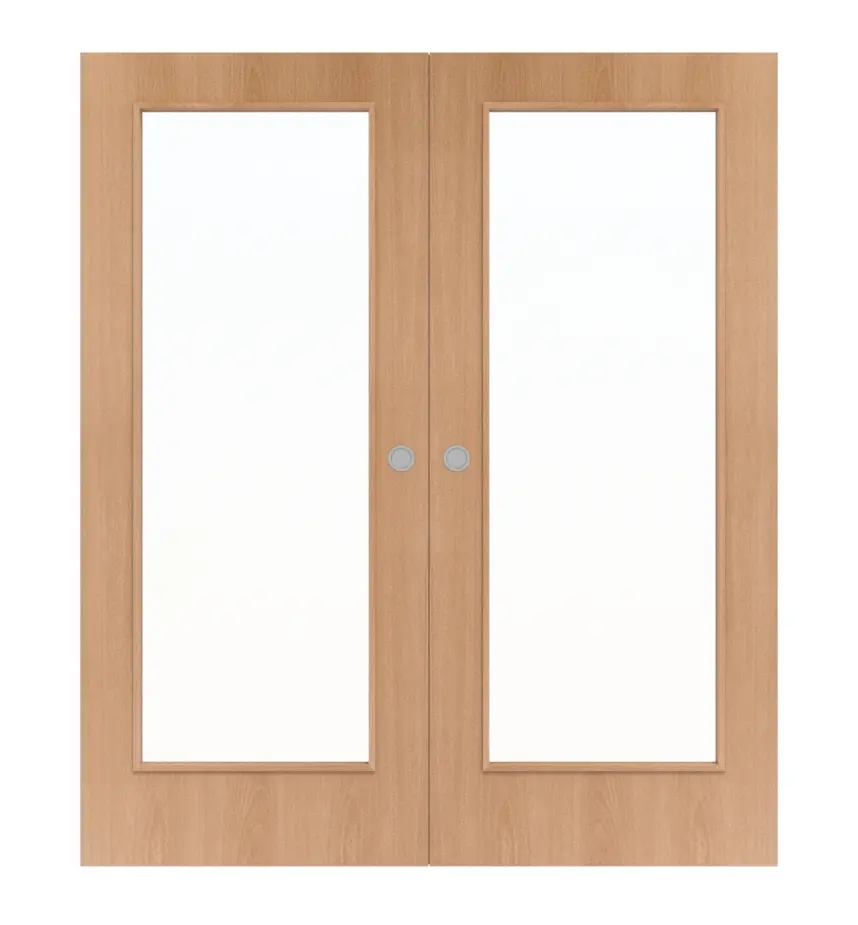 WESTAG dwuskrzydłowe drzwi przesuwne buk flader BU 88 PortaLit CPL z przeszkleniem LA-1000
