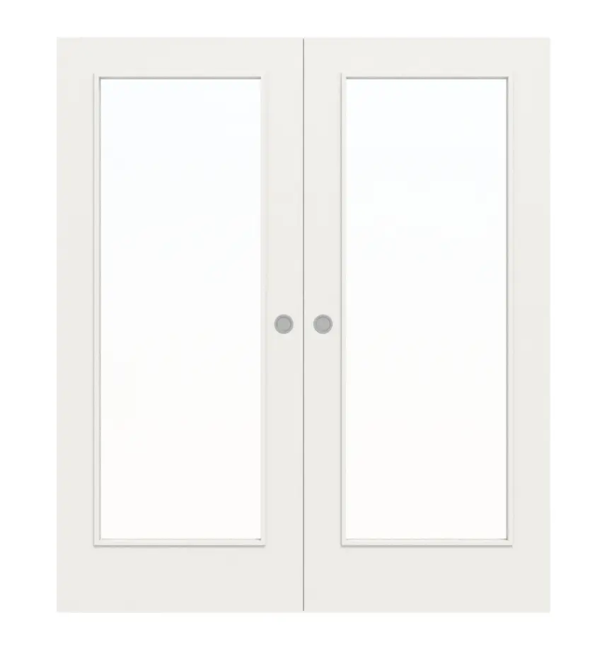 WESTAG drzwi dwuskrzydłowe przesuwne biały lakier RAL 9016 z przeszkleniem LA-1000