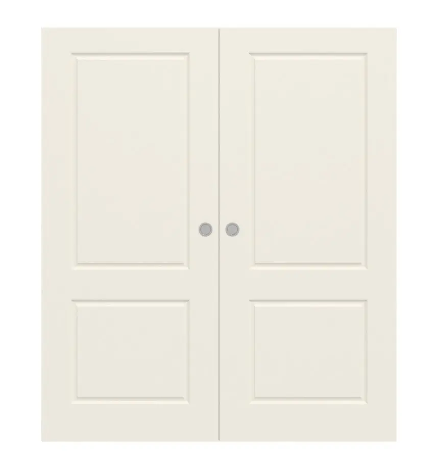Widok frontowy modelu Provence Typ 4002 biały lakier drzwi dwuskrzydłowe białe - Westag & Getalit