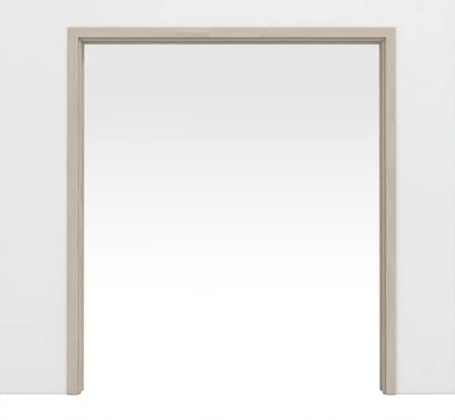 WESTAG Dwuskrzydłowy system drzwi przesuwnych chowany w ścianę dąb platynowy Ei 424 PortaLit CPL