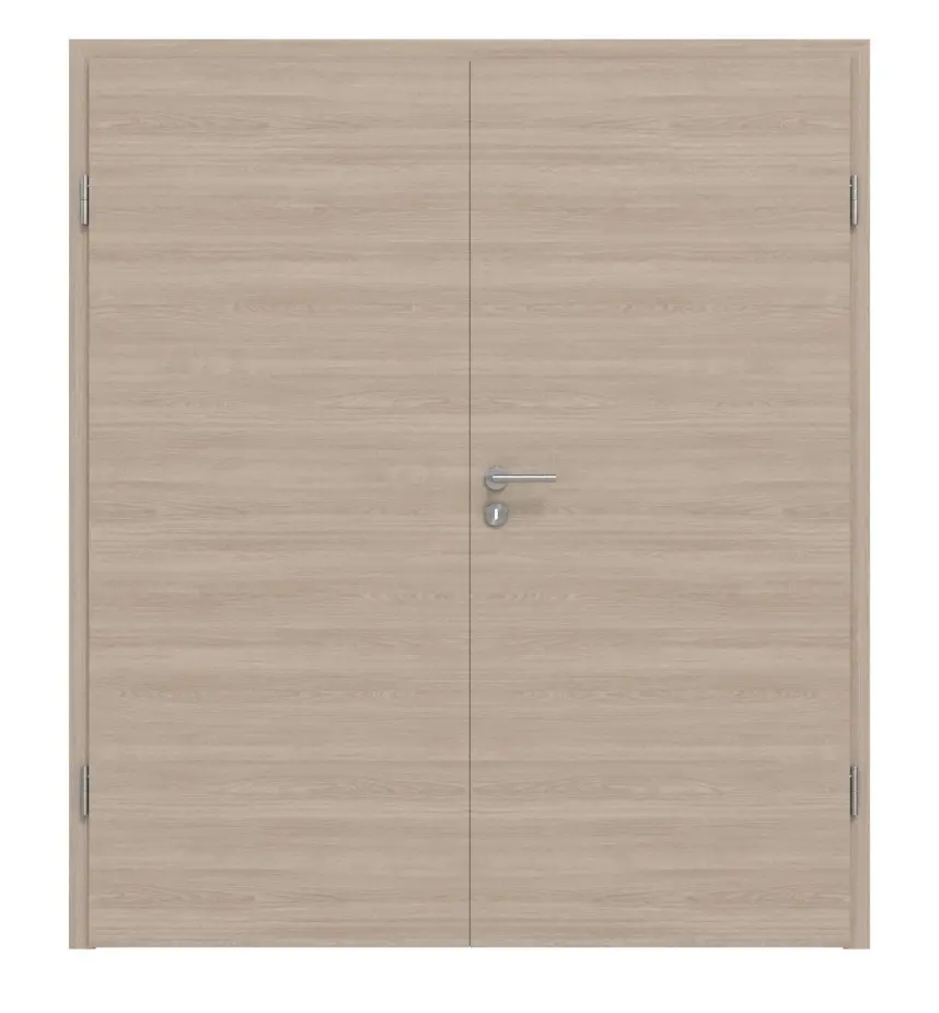 HÖRMANN Drzwi dwuskrzydłowe, dąb szary, układ poprzeczny, Duradecor ProLine z ościeżnicą