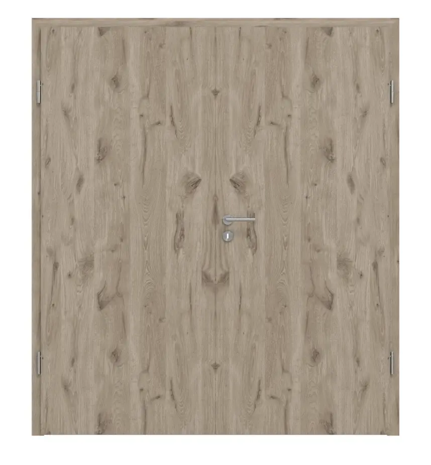 HÖRMANN drzwi dwuskrzydłowe Nordeiche Duradecor ProLine z ościeżnicą