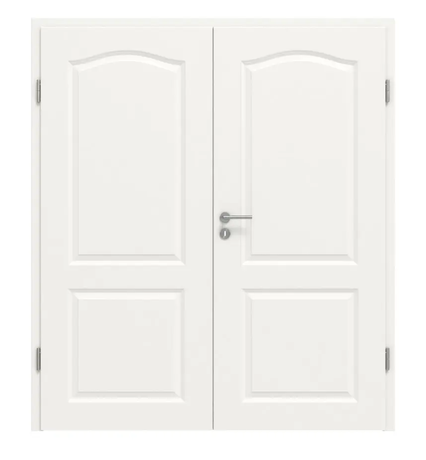 HÖRMANN drzwi dwuskrzydłowe Carolina 4 biały lakier ClassicLine z ościeżnicą
