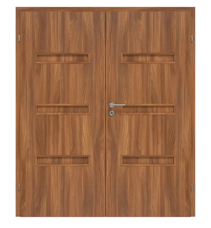 CLASSEN drzwi dwuskrzydłowe Century M5 akacja ST Primo z ościeżnicą