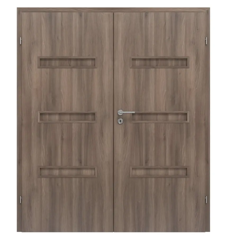 CLASSEN drzwi dwuskrzydłowe Century M5 jesion grafitowy Iridium w tym ościeżnica