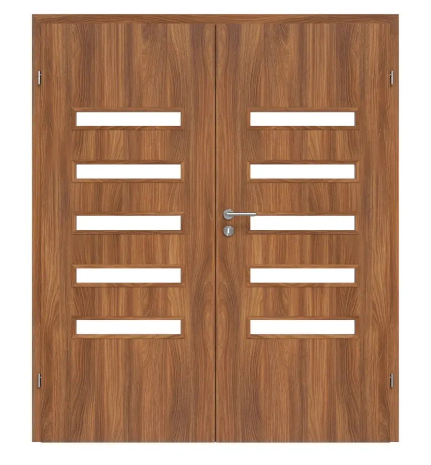 CLASSEN drzwi 2-skrzydłowe Century M6 akacja ST Primo z przeszkleniem w zestawie z ościeżnicą