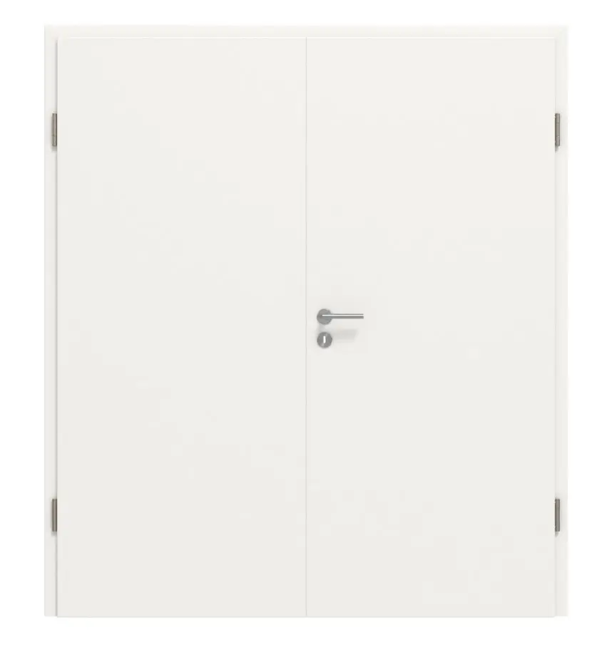 JELD-WEN Drzwi dwuskrzydłowe Classic biały błyszczący podobny do RAL 9016 ExpertLack z ościeżnicą