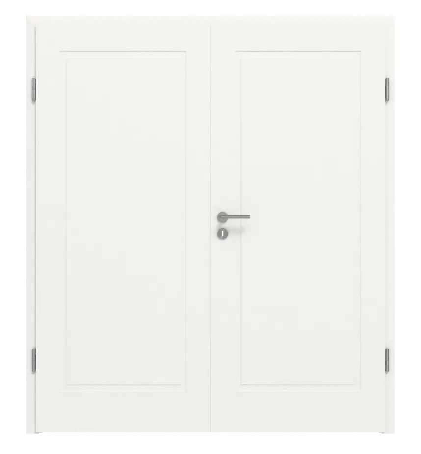 Drzwi dwuskrzydłowe Cofi 10 Premium biały lakier RAL 9016 z ościeżnicą