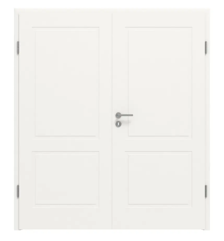 Drzwi dwuskrzydłowe Cofi 20 Premium biały lakier RAL 9016 z ościeżnicą