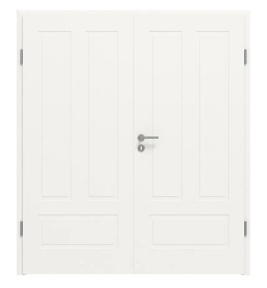 Drzwi dwuskrzydłowe Cofi 32 Premium biały lakier RAL 9016 z ościeżnicą