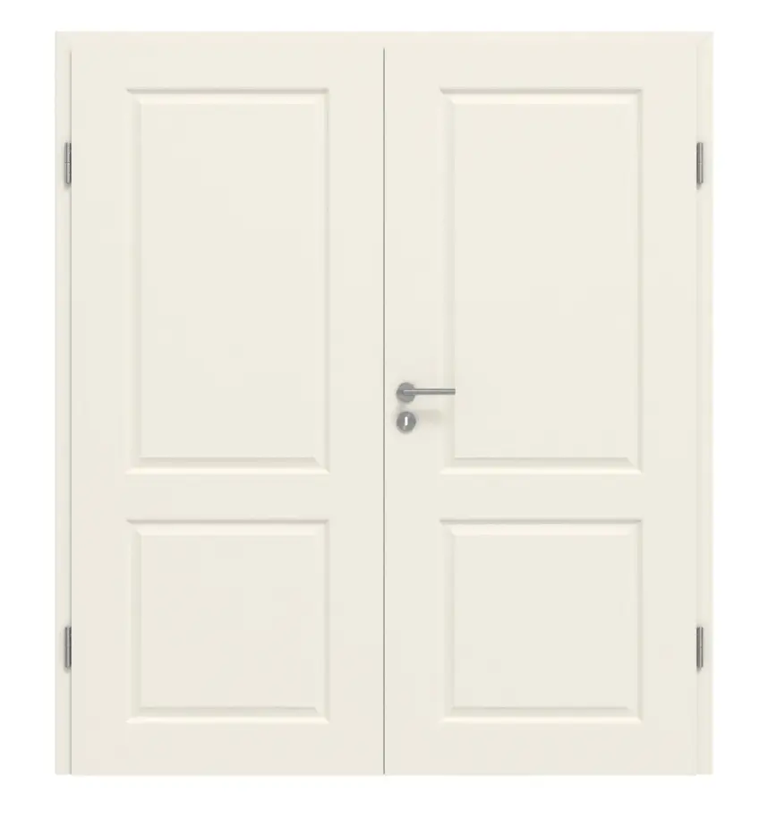 GARANT drzwi dwuskrzydłowe Como C2 biały lakier z ościeżnicą