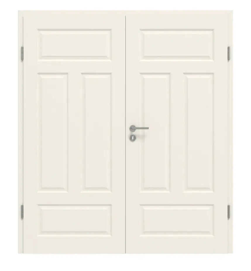 GARANT Drzwi dwuskrzydłowe Como CK1 biały lakier z ościeżnicą