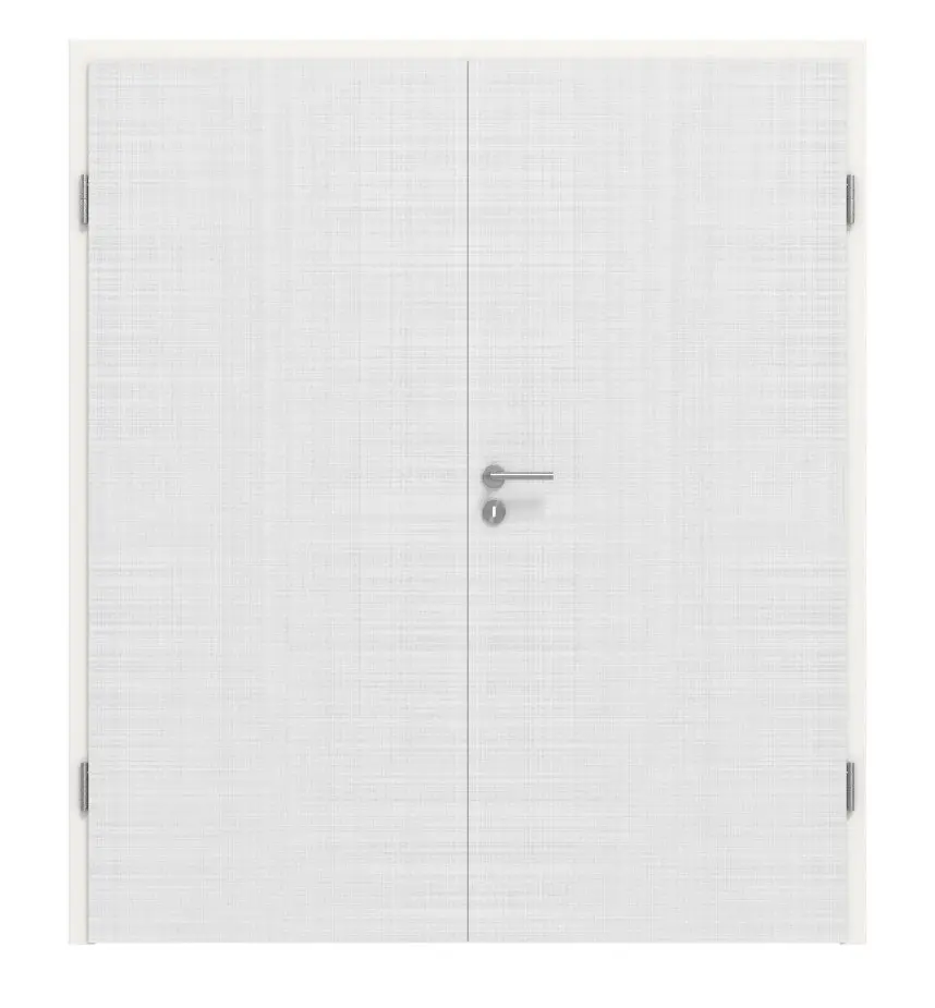 HÖRMANN drzwi dwuskrzydłowe biel lniana Proline Concepto z ościeżnicą
