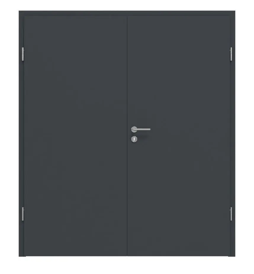 HÖRMANN drzwi dwuskrzydłowe ultramatowy antracyt Proline Concepto z ościeżnicą