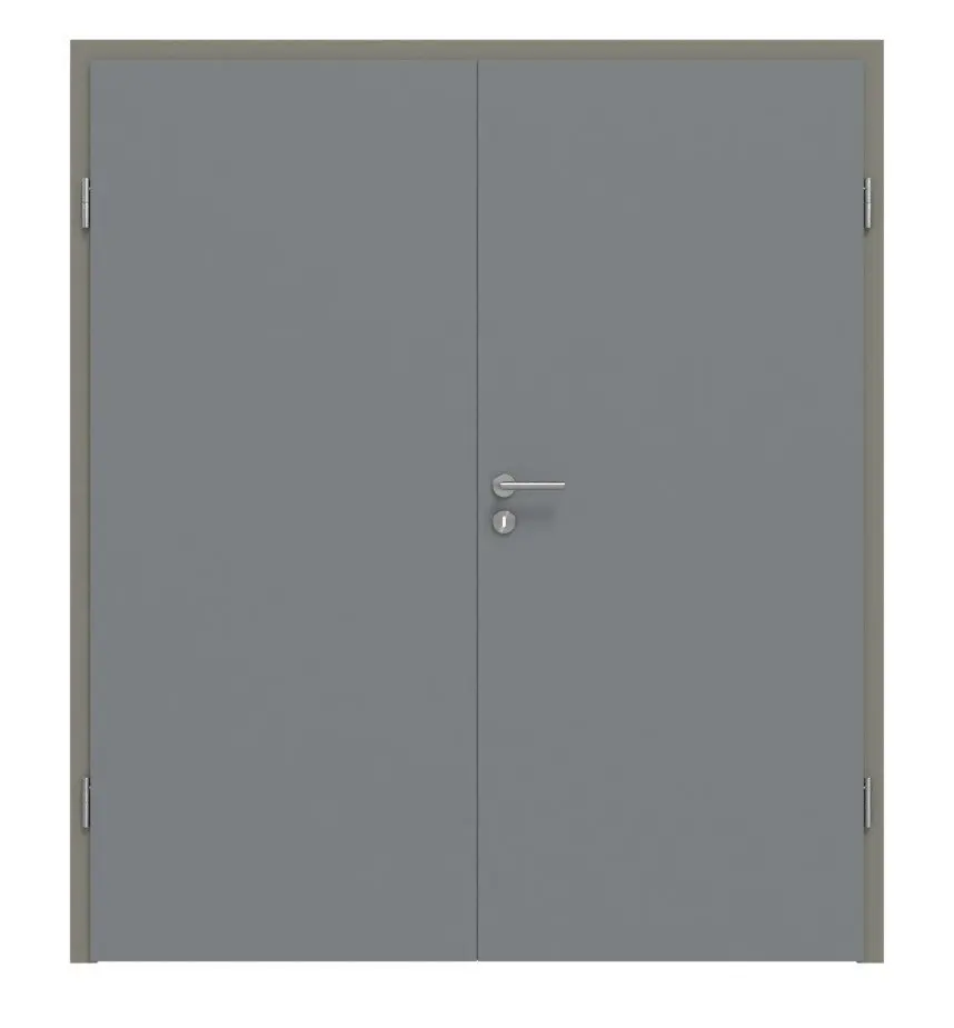 HÖRMANN drzwi dwuskrzydłowe ultramatowy szary stalowy Proline Concepto z ościeżnicą