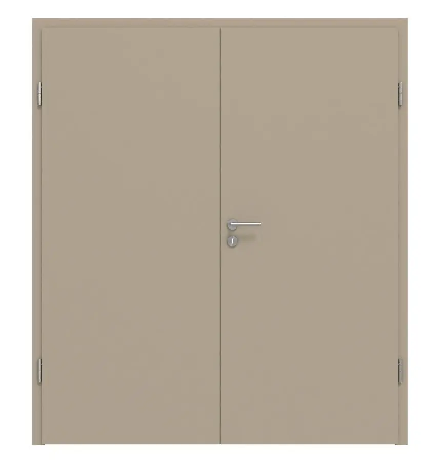 HÖRMANN drzwi dwuskrzydłowe ultramatowy taupe (kolor ciemnoszaro-brązowy) Proline Concepto z ościeżnicą