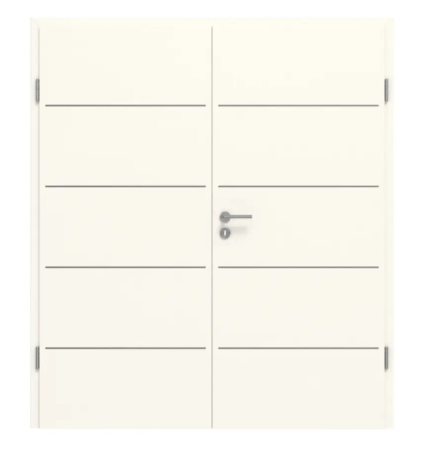GARANT drzwi dwuskrzydłowe Corona 830 Pearl White CePaL z ościeżnicą