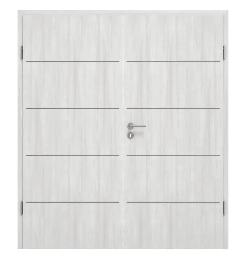 GARANT Drzwi dwuskrzydłowe Corona 830 Authentic Grigio CePaL z ościeżnicą