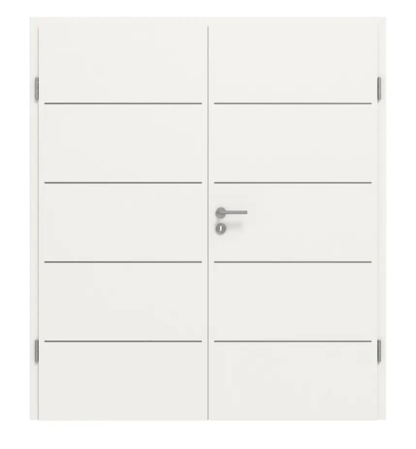 GARANT Drzwi dwuskrzydłowe Corona 830 biały lakier 9016 CePaL z ościeżnicą