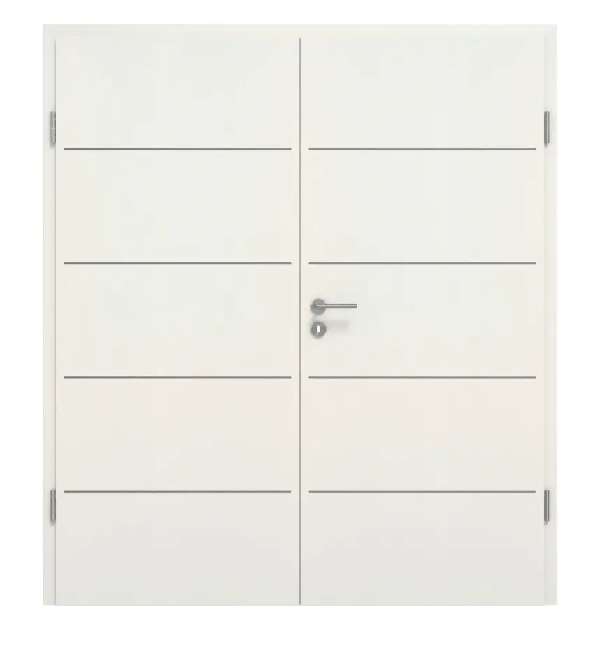 GARANT drzwi dwuskrzydłowe Corona 830 biel ze strukturą Premium CePaL z ościeżnicą