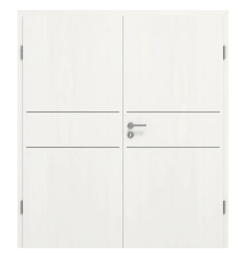 GARANT Drzwi dwuskrzydłowe Corona 832 Authentic Bianco CePaL z ościeżnicą