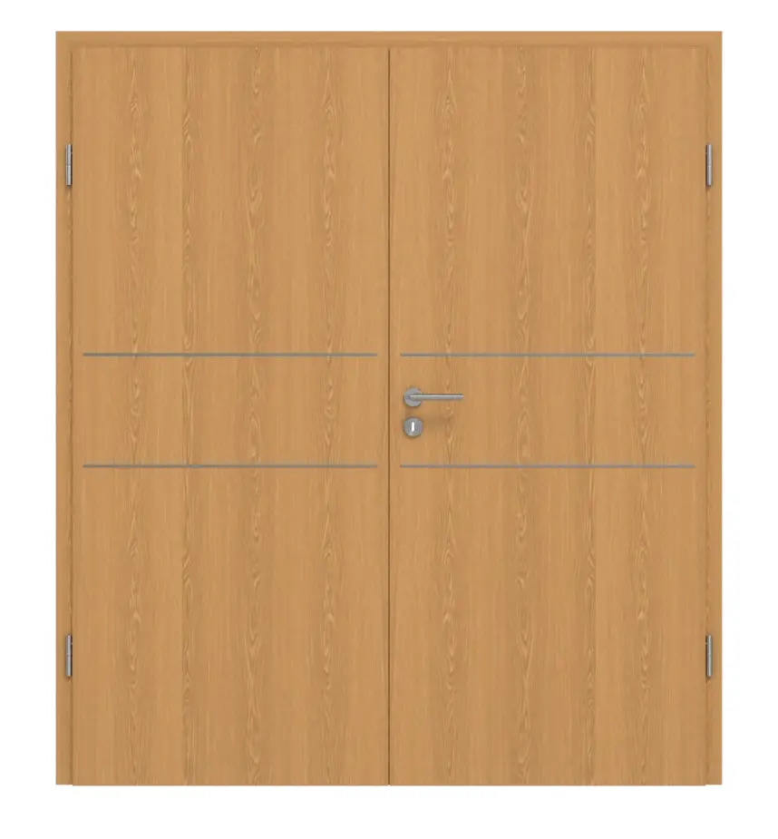 GARANT Drzwi dwuskrzydłowe Corona 832 dąb Premium CePaL z ościeżnicą