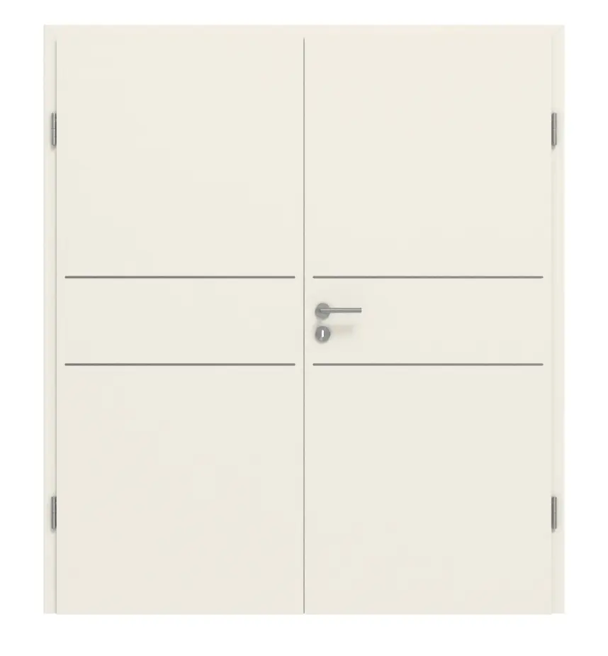 GARANT drzwi dwuskrzydłowe Corona 832 biały lakier 9010 CePaL z ościeżnicą