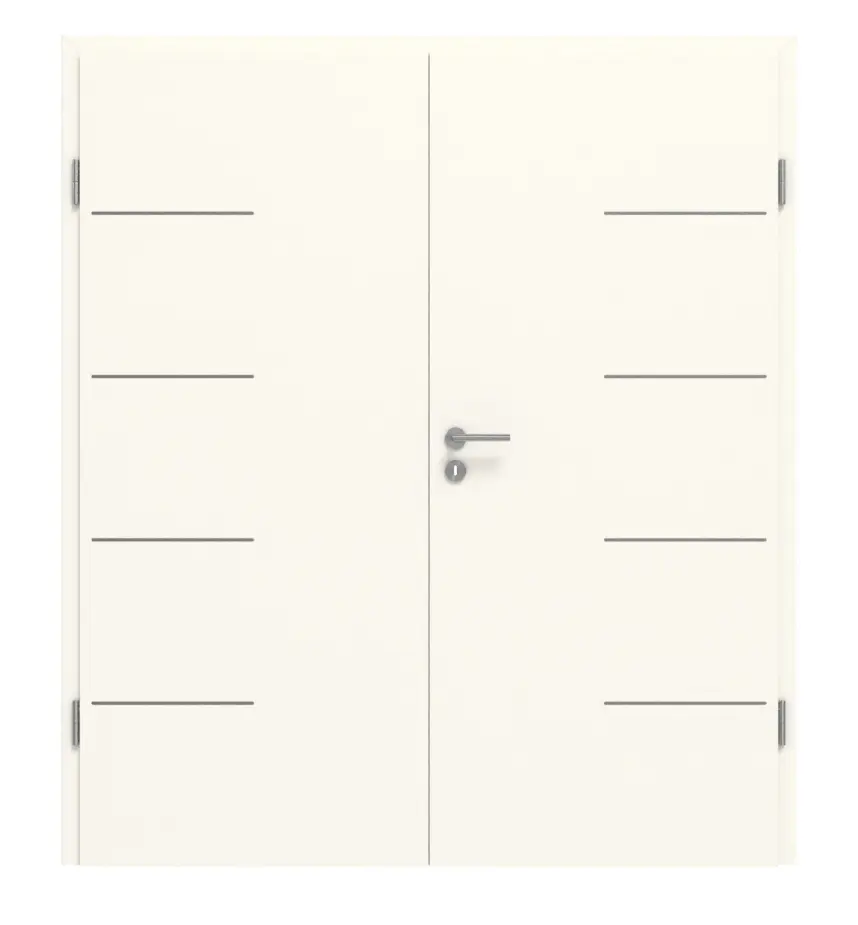 GARANT Drzwi dwuskrzydłowe Corona 834 Pearl White CePaL z ościeżnicą