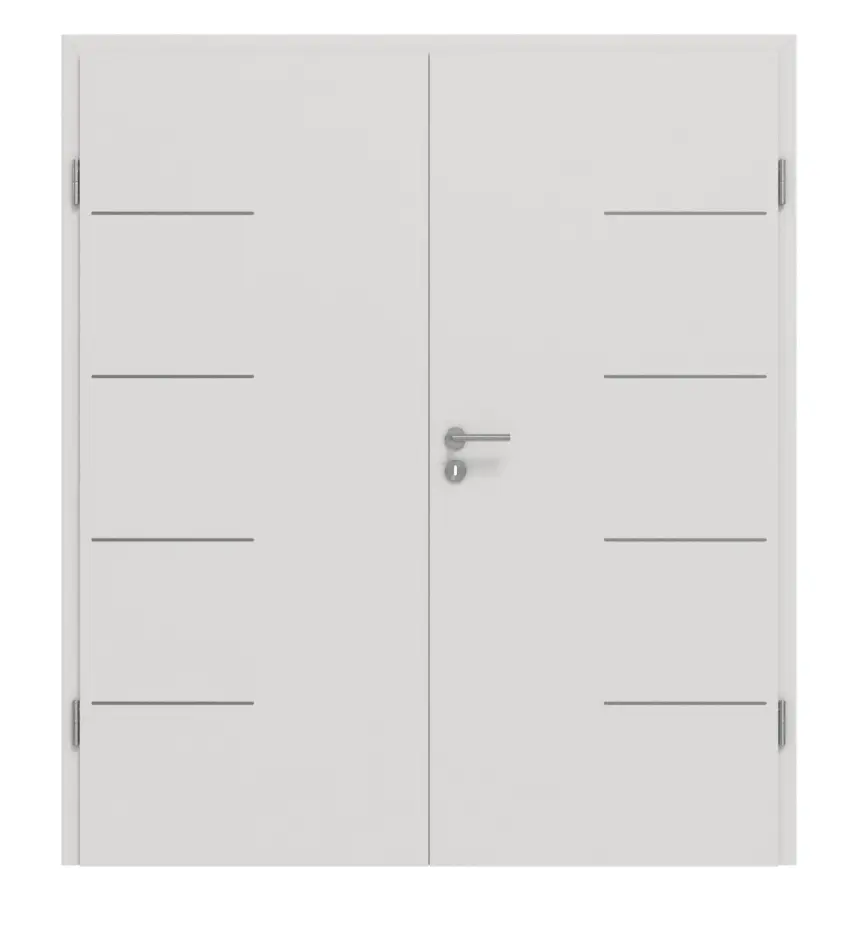 GARANT drzwi 2-skrzydłowe Corona 834 Silver Grey CePaL z ościeżnicą