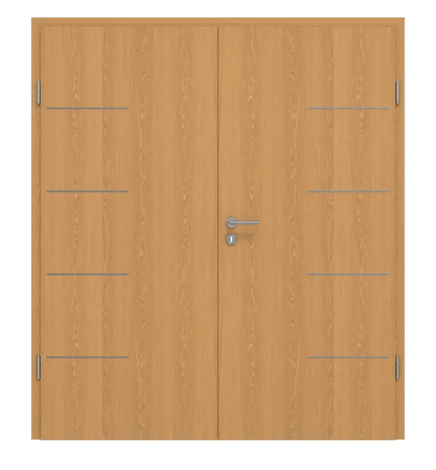 GARANT Drzwi dwuskrzydłowe Corona 834 dąb Premium CePaL z ościeżnicą