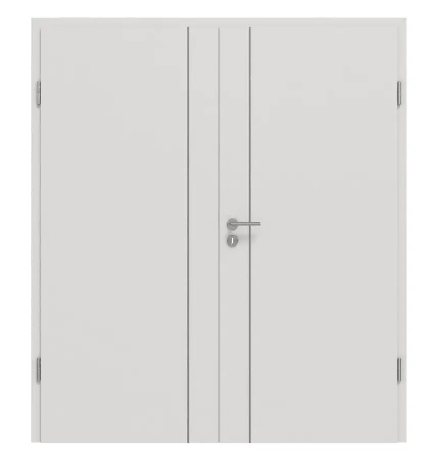 GARANT drzwi dwuskrzydłowe Corona 850 srebro Grey CePaL z ościeżnicą