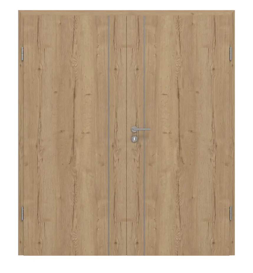 GARANT drzwi dwuskrzydłowe Corona 850 Authentic dąb szczelinowy CePaL z ościeżnicą