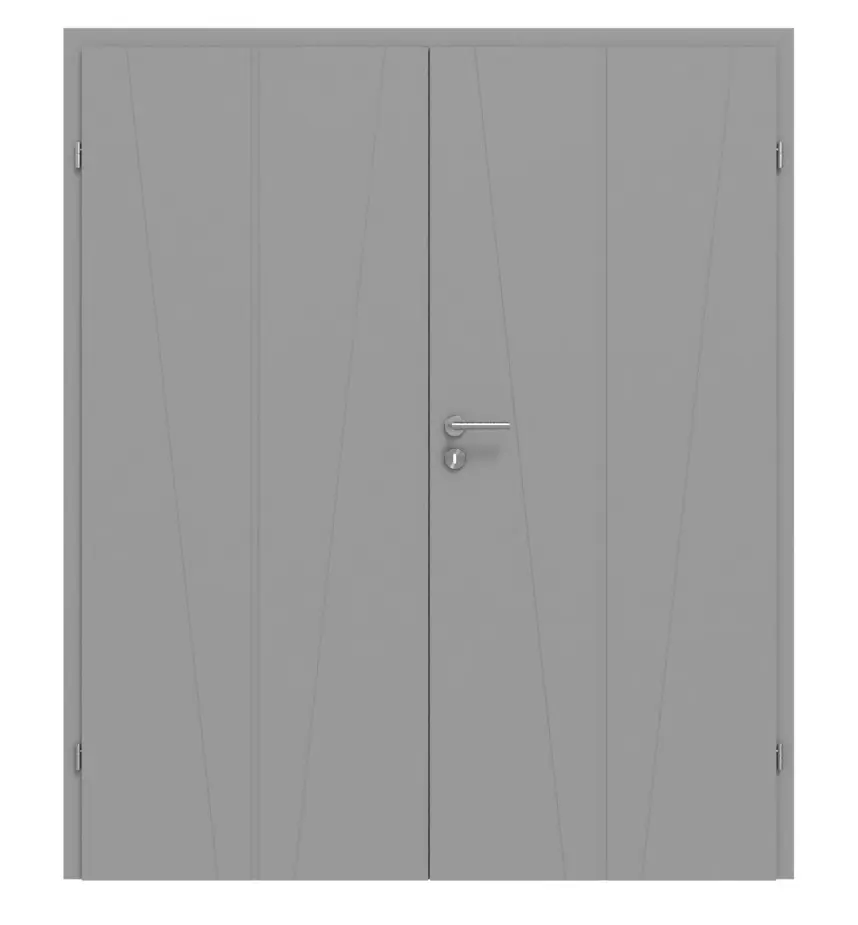 CLASSEN drzwi dwuskrzydłowe Evelin M10 szary RAL 7004 lakierowane
