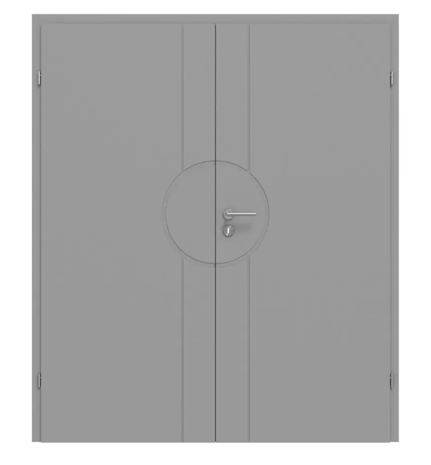 CLASSEN drzwi dwuskrzydłowe Evelin M11 szary RAL 7004 lakierowane