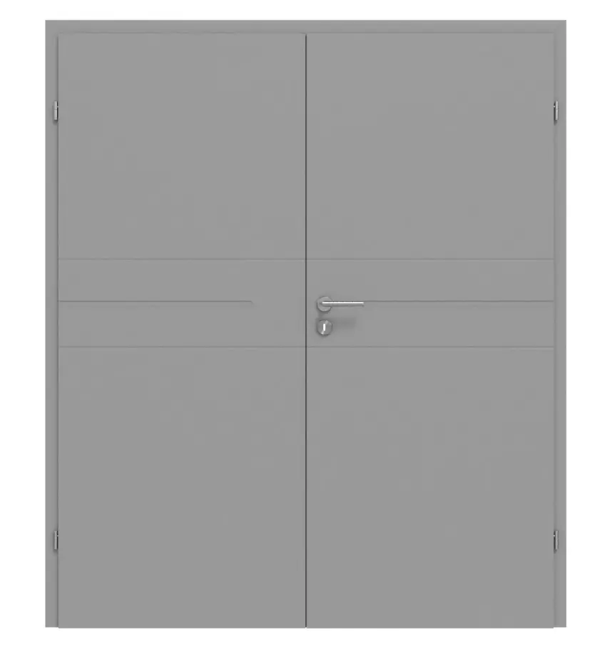 CLASSEN drzwi dwuskrzydłowe Evelin M4 szary RAL 7004 lakierowane
