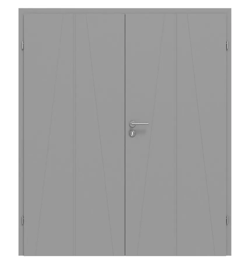 CLASSEN drzwi dwuskrzydłowe Evelin M9 szary RAL 7004 lakierowane