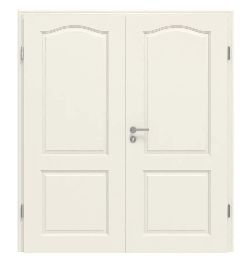 LEBO drzwi dwuskrzydłowe Formelle 21 biały lakier z ościeżnicą