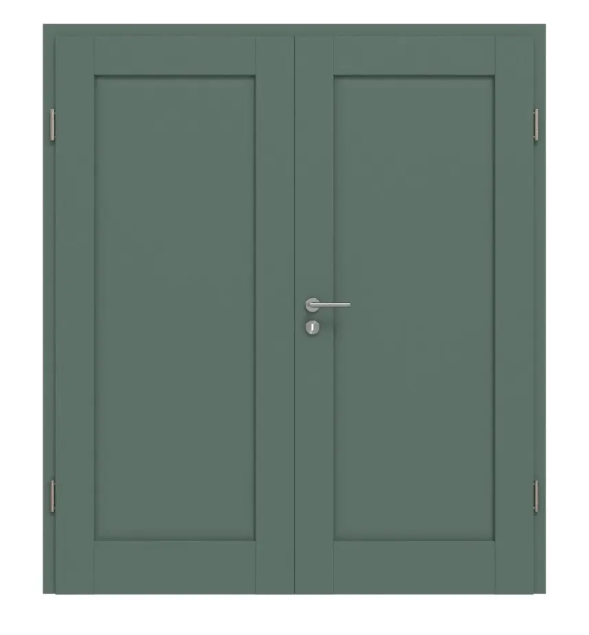 CLASSEN drzwi dwuskrzydłowe rama 5.5 Uni Green folia dekoracyjna z ościeżnicą