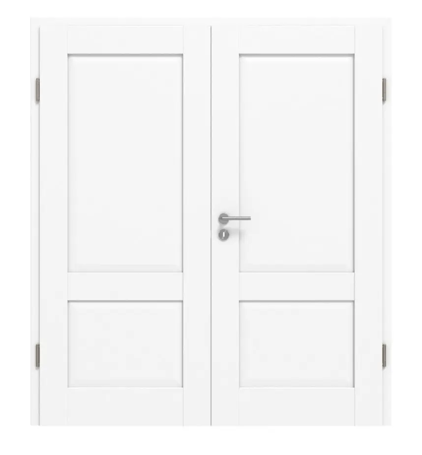 CLASSEN drzwi dwuskrzydłowe rama 5.9 biel uni folia dekoracyjna z ościeżnicą