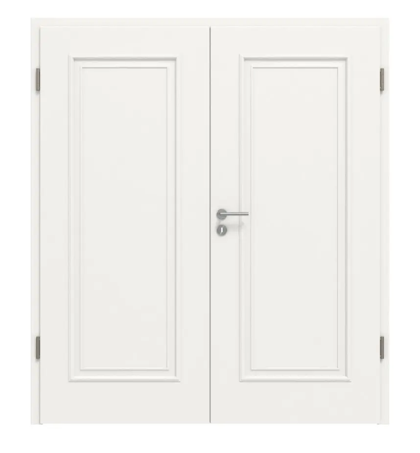 HÖRMANN drzwi dwuskrzydłowe Georgia 1 biały lakier ClassicLine z ościeżnicą
