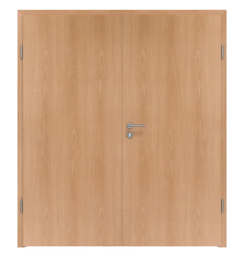 Widok frontowy drzwi dwuskrzydłowych buk blumig BU 88 PortaLit z ościeżnicą - Westag