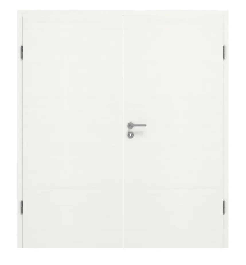 GARANT Drzwi dwuskrzydłowe wraz z ościeżnicą układ poprzeczny Authentic Bianco CePaL