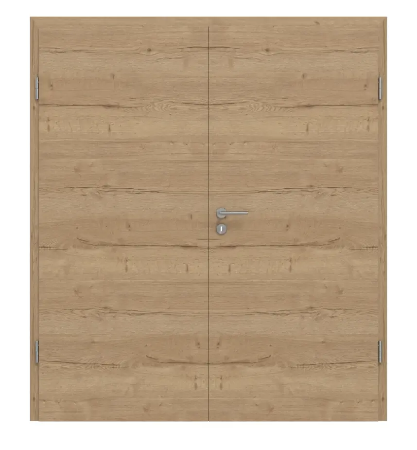 GARANT Drzwi dwuskrzydłowe z ościeżnicą Quer Authentic Risseiche CePaL