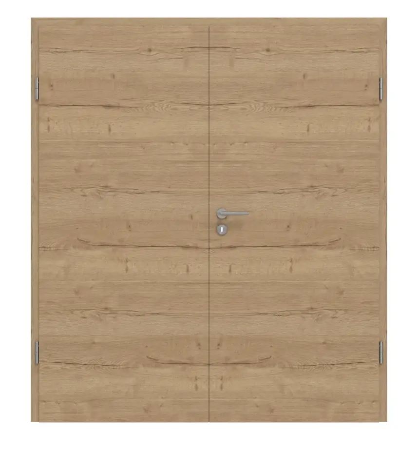 GARANT Drzwi dwuskrzydłowe wraz z ościeżnicą układ poprzeczny Authentic dąb szczelinowy GCK08